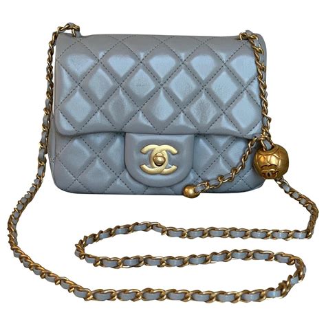 chanel flap bag square small grey uni 2018|CHANEL Lambskin Quilted Mini Square Flap Grey.